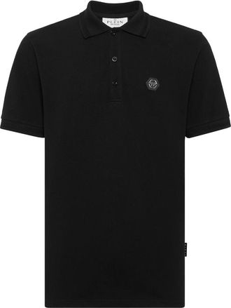 Philipp Plein Polo Shirt SS Skull strass - Heren - Polos - Zwart - 4XL - Katoen - Tops