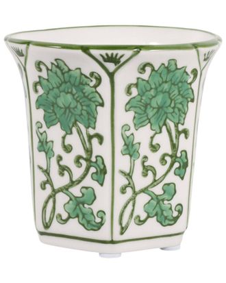 Sagebrook Home 4In 6Oz Fluted Chinoiserie Candle