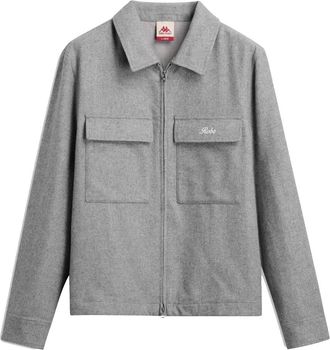 Kappa Giovani Bomako Shirt - Heren - Casual Overhemden - Grijs - S - Wol - Overhemden