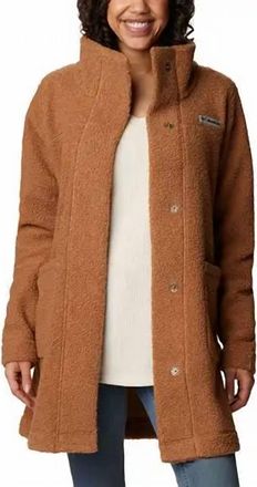 Columbia Womens Panorama Long Jacket In Camel Brown