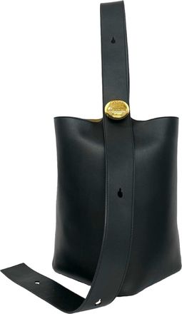 Loewe Black Leather Shoulder Bag Tote Bag (Pre-Owned)