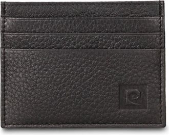 Pierre Cardin Corvus Ultra Cardhouder - Heren - Accessoires - Zwart - Maat: ONE Size Leer