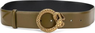 Alberta Ferretti Belt with Golden Buckle - female - Alberta Ferretti - Belts - Green - S - Accessories