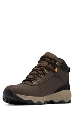 Columbia Newton Wander LTR Waterproof Hiking Boot in Cordovan/Raw Honey at Nordstrom, Size 10.5