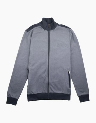 HUGO BOSS Mens Hugo Boss Logo Zip Up Tracksuit Jacket Blue - Size: 38/Regular