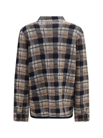 Guest In Residence Checked Cashmere Shirt - Camel