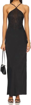 Iro Borra Lace Maxi Dress In Black