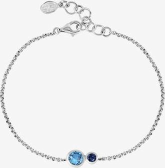 Dower & Hall Blues Tutti Frutti Duo Chain Bracelet in Sterling Silver at Nordstrom, Size 7.5