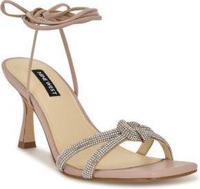 Nine West Raqchel Ankle Wrap Sandal in Light Natural at Nordstrom Rack, Size 6.5