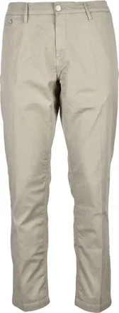 Replay Slim-Fit Chino Trousers in Muted Pistachio Green