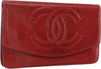 Chanel Pre-owned Clutches, female, Red, Size: ONE SIZE Pre-owned Vintage Clutch