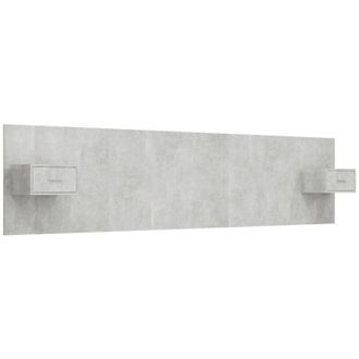 vidaXL Cabecero De Cama Y Mesitas Madera Contrachapada Gris Hormig&oacute;n Vidaxl