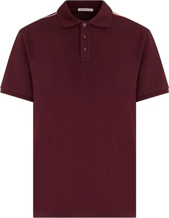Moncler Polo van katoen met korte mouwen - Heren - Polos - Rood - S - Katoen - Tops