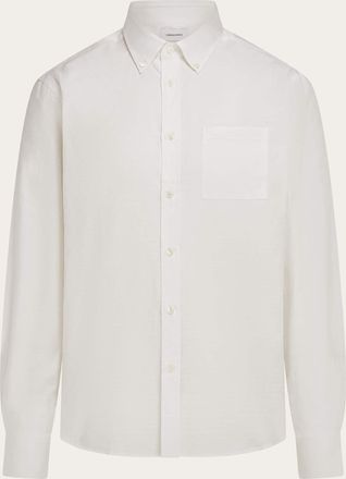 Ferragamo Men Ferragamo Monogram shirt White