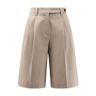 Brunello Cucinelli Pantaloncini Sartoriali - - Shorts - Donna - Beige - S