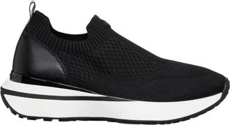 Michael Kors Eenvoudige Instappers - Dames - Sneakers - Zwart - 35 EU - Polyester - Schoenen