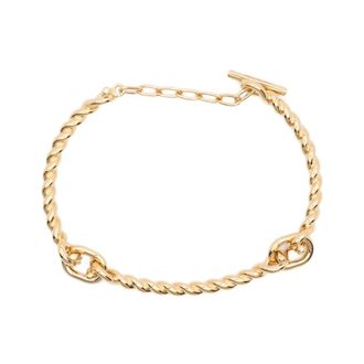 Ferragamo Bracelets, female, Yellow, Size: ONE SIZE Gancini Bracelet