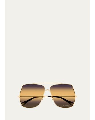 Chlo&eacute; 62MM Aviator Sunglasses