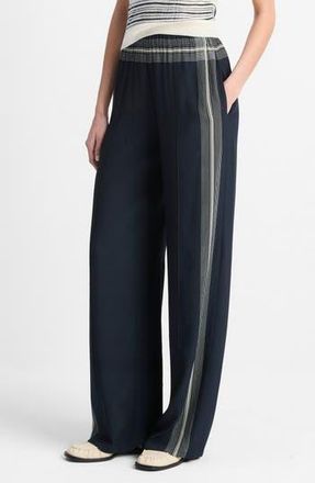 Vince Placed Stripe Pull-On Pants in Coastal/pale Canyon at Nordstrom Rack, Size Medium