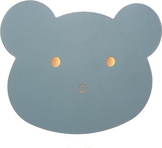 Lucide L&aacute;mpara de pared de metal con 1 led integrado, azul