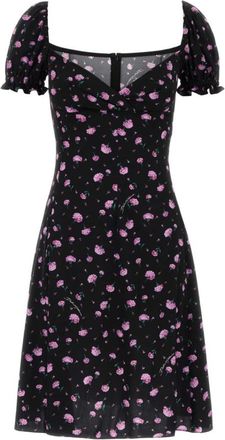 Dolce & Gabbana Multicolour Sweetheart Neck Floral Mini Dress
