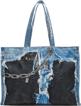 Acne Studios Denim Print Tote Bag