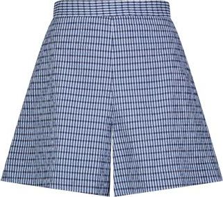 Lela Rose Checked Seersucker Short in Navy Multi at Nordstrom, Size 10