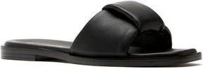 La Canadienne Farrah Slide Sandal in Black Leather at Nordstrom Rack, Size 10