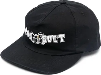 Rassvet motif print snapback cap - men - Cotton - One Size - Black