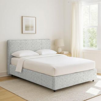 Dmora Cama Individual Staines, Desenfundable, Hecho En Italia, Gris Claro