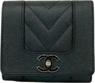 Chanel Pre-owned Wallets, female, Black, Size: ONE SIZE Pre-owned Vintage Wallet