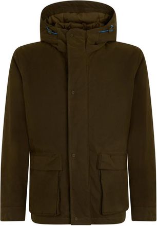 Herno Hooded Jacket - Heren - Winterjassen - Groen - L - Katoen - Jassen