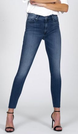 Black Orchid Carmen High Rise Ankle Fray Denim In Wasted Time