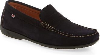 Fluchos Samoa Penny Loafer in Marine Suede at Nordstrom, Size 10-10.5Us
