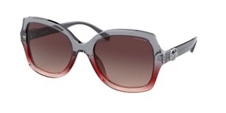Coach Burgundy Grey Gradient Butterfly Ladies Sunglasses HC8295 5620E2 56