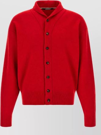 Jacquemus cashmere-blend ribbed shawl-collar cardigan