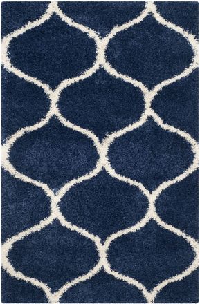 Safavieh Alfombra azul marino/marfil 122 x 183 cm
