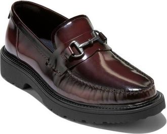 Cole Haan Broome Grand Lug Sole Bit Loafer in Burgundy Box Brush Off/black at Nordstrom, Size 10.5