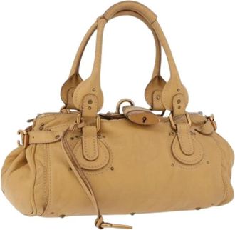 Chlo&eacute; Pre-owned Hand Bag - Dames - Vintage Handtas - Beige - ONE Size - Leer - Vintage