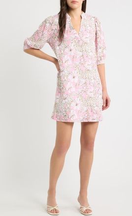 Lilly Pulitzer Mialeigh Linen Dress in Conch Shell Pink Wildness at Nordstrom, Size 12