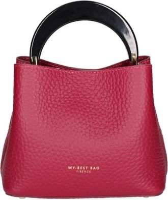 My Best Bags Firenze Tassen, Dames, Paars, ONE Size, Leer, Handtassen