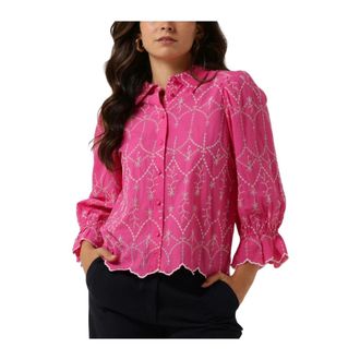 Y.A.S Y.a.s, Dames, Blouses & Shirts, Roze, Maat: S Poliester