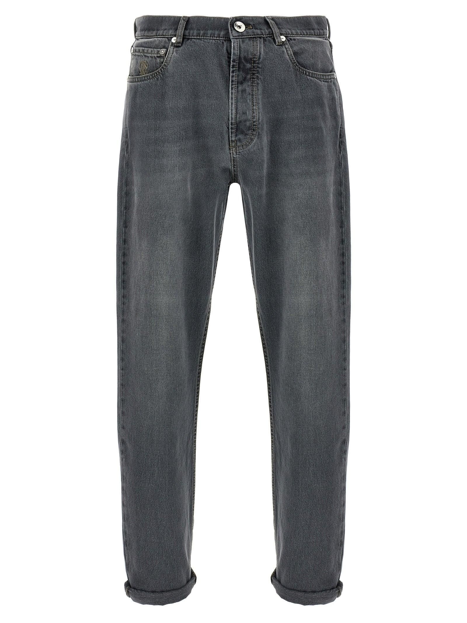 パンツ Brunello Cucinelli Wide-Fit Denim Pants With High Waist Women's jeans - Designer denim collection | Brunello Cucinelli