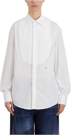 Dsquared2 Dames, Blouses & Shirts, Wit, Maat: XS Katoen