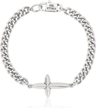 Mr.Ettika Faithful Emblem Bracelet in Silver at Nordstrom