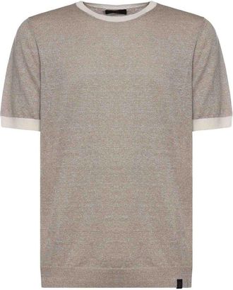 Fay Linen And Cotton T-Shirt