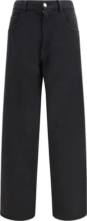 Maison Margiela Black Cotton Casual Womens Pants