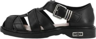 Cult Sabbath 4711 - Dames - Sandalen - Zwart - 38 EU - Leer - Schoenen
