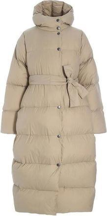 Bitte Kai Rand Jassen, Dames, Grijs, 2Xl, Veren Donsjas met Riem