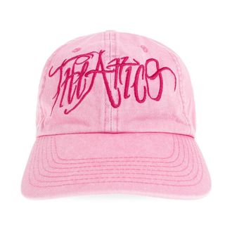 The Attico Caps, female, Pink, Size: S Logo Embroidered Baseball Cap